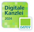 Logo: Siegel DATEV Digitale Kanzlei 2024